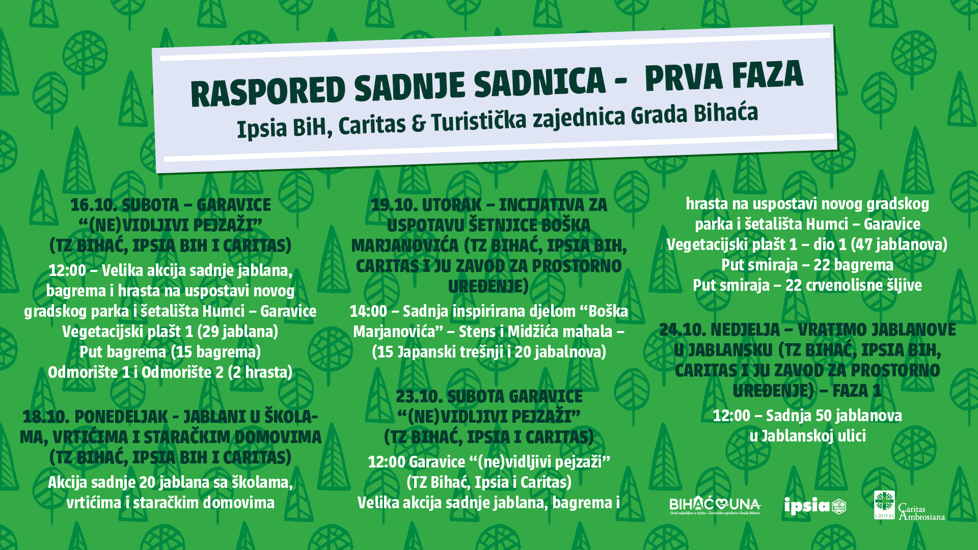 “Rasti sa mnom” - najveća sadnja stabala u Bihaću